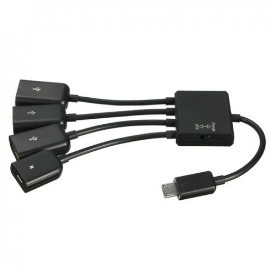 MicroUSB OTG 3-портовый хаб, адаптер для зарядки MicroUSB OTG 3-портовый хаб, адаптер для зарядки