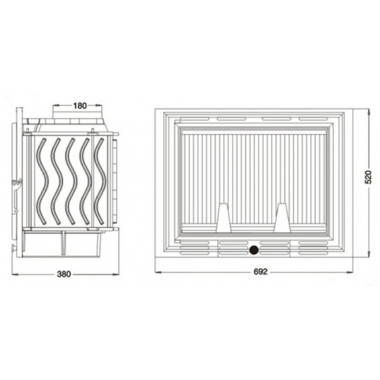 Камінна топка Uniflam 700 Kaseta Pl Камінна топка Uniflam 700 Kaseta Pl