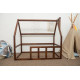Дитяче ліжко будиночок Монтессорі BUSY WOOD Модель 1 120х60 см темна Дитяче ліжко будиночок Монтессорі BUSY WOOD Модель 1 120х60 см темна