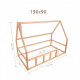 Дитяче ліжко будиночок Монтессорі BUSY WOOD Модель 1 190х90 см чорний