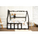 Дитяче ліжко будиночок Монтессорі BUSY WOOD Модель 1 120х60 см чорний