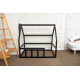 Дитяче ліжко будиночок Монтессорі BUSY WOOD Модель 1 120х60 см чорний