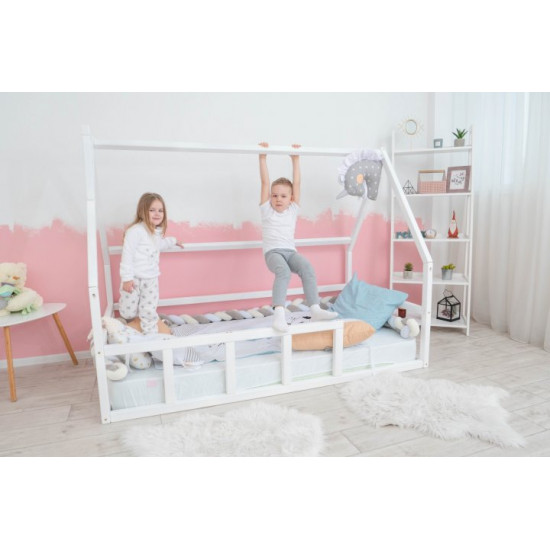 Дитяче ліжко будиночок Монтессорі BUSY WOOD Модель 1 200х90 см білий Дитяче ліжко будиночок Монтессорі BUSY WOOD Модель 1 200х90 см білий