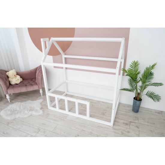 Дитяче ліжко будиночок Монтессорі BUSY WOOD Модель 2 200х90 см біла