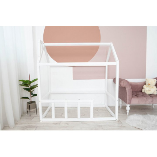 Дитяче ліжко будиночок Монтессорі BUSY WOOD Модель 2 200х90 см біла