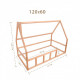 Дитяче ліжко будиночок Монтессорі BUSY WOOD Модель 1 120х60 см сіра