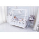 Детская кровать домик Монтессори BUSY WOOD на ножках Модель 1 120х60 см белый Детская кровать домик Монтессори BUSY WOOD на ножках Модель 1 120х60 см белый