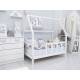 Детская кровать домик Монтессори BUSY WOOD на ножках Модель 1 120х60 см белый Детская кровать домик Монтессори BUSY WOOD на ножках Модель 1 120х60 см белый
