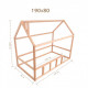 Дитяче ліжко будиночок Монтессорі BUSY WOOD Модель 2 190х80 см чорний