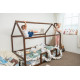 Дитяче ліжко будиночок Монтессорі BUSY WOOD Модель 2 190х80 см темна