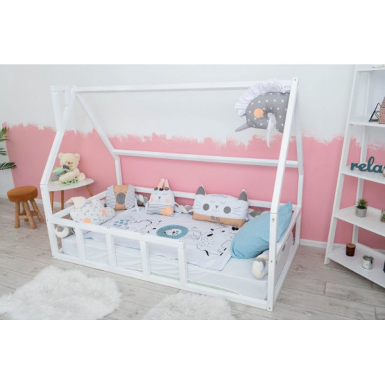 Дитяче ліжко будиночок Монтессорі BUSY WOOD Модель 1 190х80 см біла Дитяче ліжко будиночок Монтессорі BUSY WOOD Модель 1 190х80 см біла