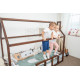 Дитяче ліжко будиночок Монтессорі BUSY WOOD Модель 2 190х80 см темна