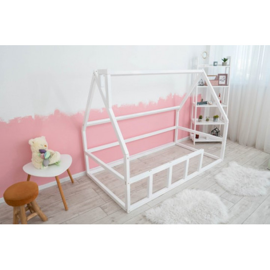 Дитяче ліжко будиночок Монтессорі BUSY WOOD Модель 1 190х80 см біла Дитяче ліжко будиночок Монтессорі BUSY WOOD Модель 1 190х80 см біла