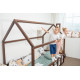 Дитяче ліжко будиночок Монтессорі BUSY WOOD Модель 2 190х90 см темна Дитяче ліжко будиночок Монтессорі BUSY WOOD Модель 2 190х90 см темна