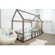 Дитяче ліжко будиночок Монтессорі BUSY WOOD Модель 2 190х90 см темна Дитяче ліжко будиночок Монтессорі BUSY WOOD Модель 2 190х90 см темна