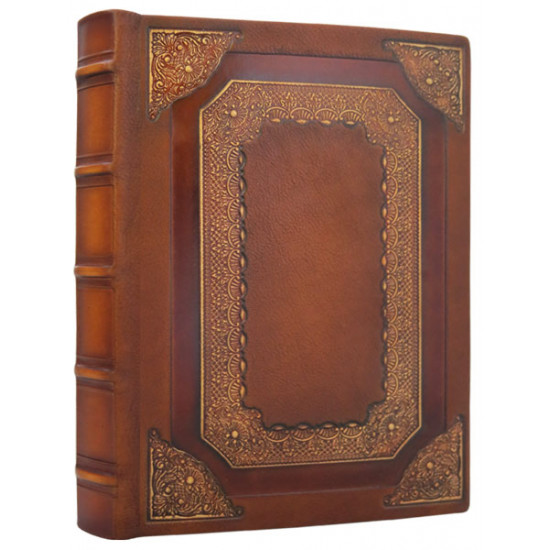 Кожаный ежедневник Барокко коричневый А5 Maple 0204 Кожаный ежедневник Барокко коричневый А5 Maple 0204