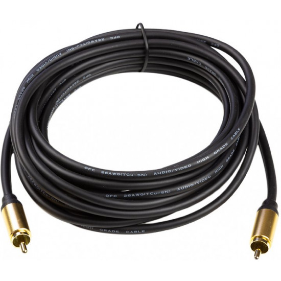 Кабель PowerPlant Optima Subwoofer (O-SU-5) 5 м (CA911769) Кабель PowerPlant Optima Subwoofer (O-SU-5) 5 м (CA911769)