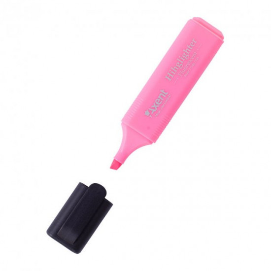 Маркер Axent Highlighter 1-5 мм рожевий (2531-10-a) Маркер Axent Highlighter 1-5 мм рожевий (2531-10-a)