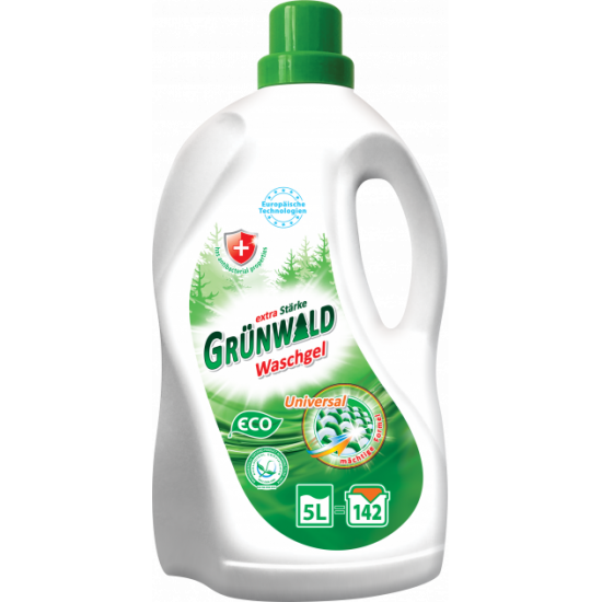 Гель для стирки Grunwald цветных и белых вещей 5 л (4260700180297) Гель для стирки Grunwald цветных и белых вещей 5 л (4260700180297)