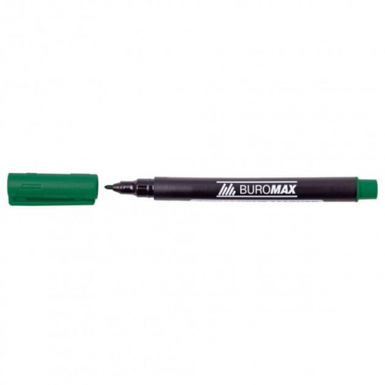 Маркер Buromax водостойкий 1 мм зеленый (BM.8704-04) Маркер Buromax водостойкий 1 мм зеленый (BM.8704-04)