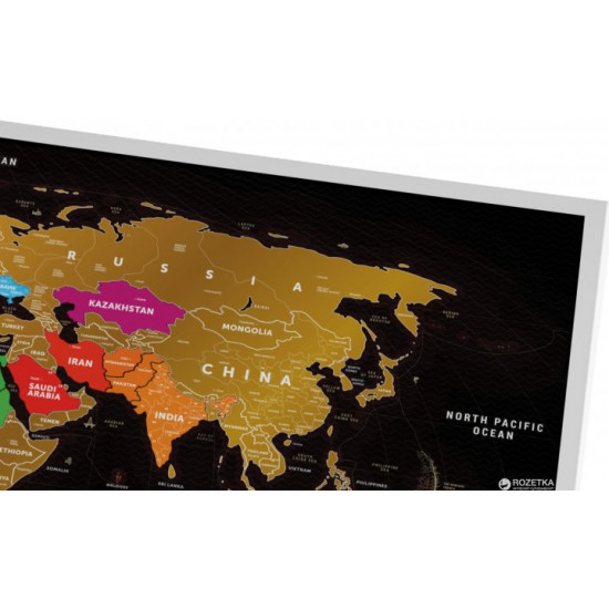 Скретч-карта мира 1DEA.me Travel Map Black World (BW) Скретч-карта мира 1DEA.me Travel Map Black World (BW)