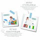 Детский многофункциональный столик 5 в 1 POPPET Колор Блу и стульчик (PP-002B) Детский многофункциональный столик 5 в 1 POPPET Колор Блу и стульчик (PP-002B)