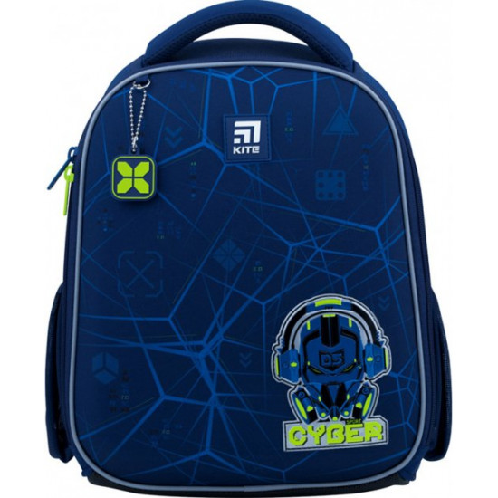 Рюкзак каркасный Kite для мальчика 35x26x13.5 см 12 л Cyber (K22-555S-5) Рюкзак каркасный Kite для мальчика 35x26x13.5 см 12 л Cyber (K22-555S-5)