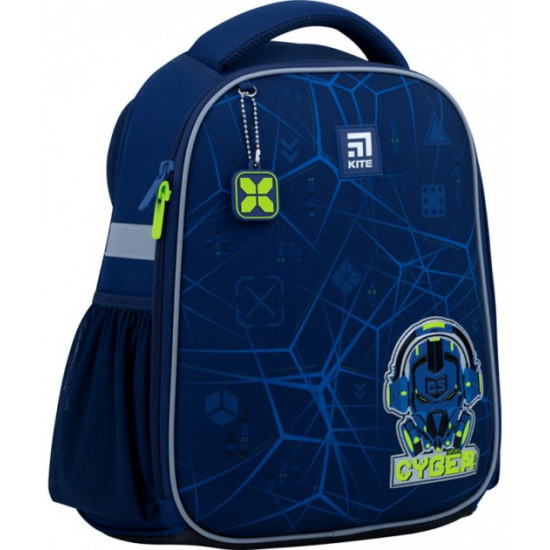 Рюкзак каркасный Kite для мальчика 35x26x13.5 см 12 л Cyber (K22-555S-5) Рюкзак каркасный Kite для мальчика 35x26x13.5 см 12 л Cyber (K22-555S-5)