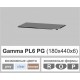 Скляні полиці настінні прямокутні Commus PL6 PG (180х440х6мм)