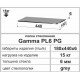Скляні полиці настінні прямокутні Commus PL6 PG (180х440х6мм)