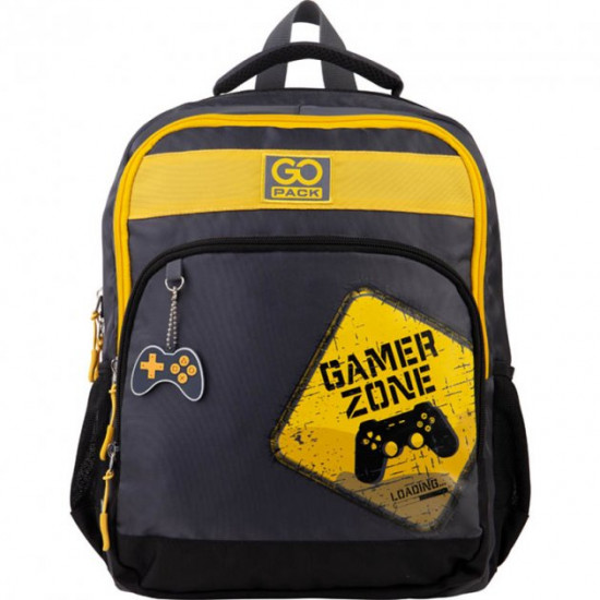 Рюкзак GoPack Education Game zone 38x28x18 20 л серый/желтый (GO21-113M-8) Рюкзак GoPack Education Game zone 38x28x18 20 л серый/желтый (GO21-113M-8)