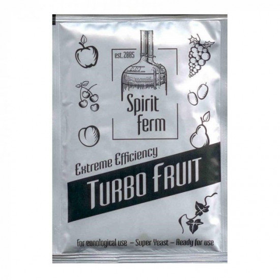 Турбо дрожжи спиртовые сухие Spiritferm Turbo FRUIT, 40г Турбо дрожжи спиртовые сухие Spiritferm Turbo FRUIT, 40г