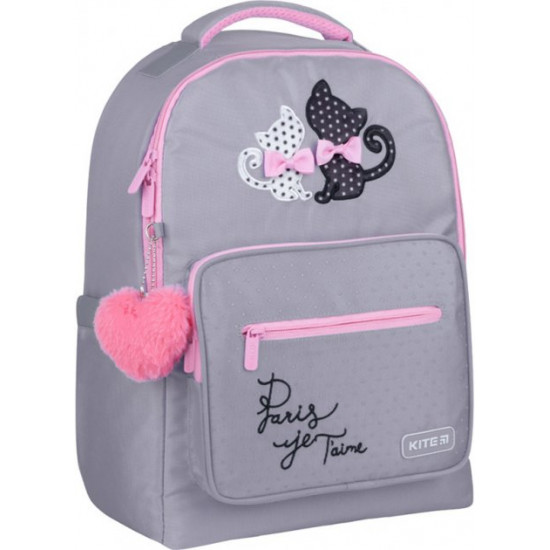 Шкільний рюкзак Kite для дівчинки 38x27x13 см 14 л котики (K22-770M-1) Шкільний рюкзак Kite для дівчинки 38x27x13 см 14 л котики (K22-770M-1)