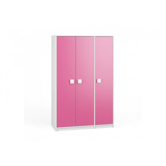 Шафа KidsBunkBed Ш-24 біла рожева 1063 x 446 x 1656 мм Шафа KidsBunkBed Ш-24 біла рожева 1063 x 446 x 1656 мм