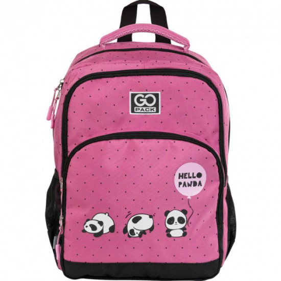 Рюкзак GoPack Education Hello panda 38x28x18 20 л розовый (GO21-113M-2) Рюкзак GoPack Education Hello panda 38x28x18 20 л розовый (GO21-113M-2)