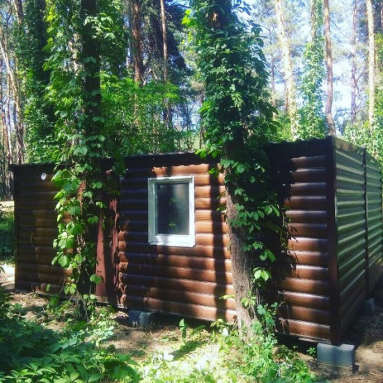 Будиночок для відпочинку ПРОФМОДУЛЬ, Дуплекс, 6*4,8м, венге Будиночок для відпочинку ПРОФМОДУЛЬ, Дуплекс, 6*4,8м, венге