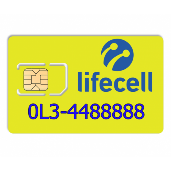 Прекрасний номер lifecell 0L3-4488888 Прекрасний номер lifecell 0L3-4488888