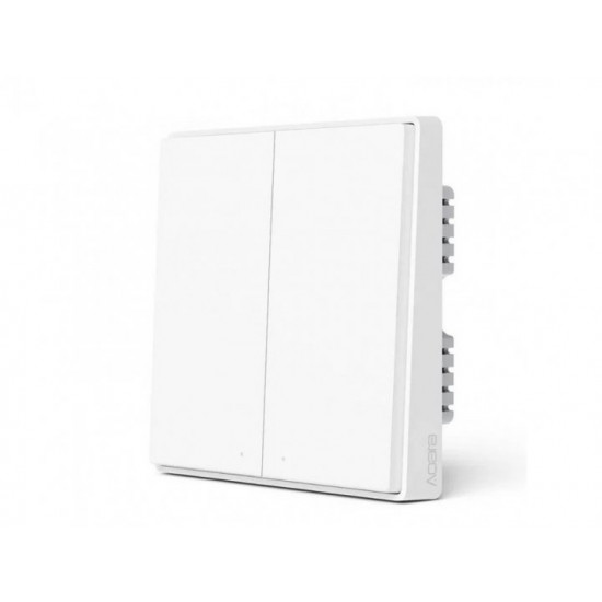 Выключатель без нулевой линни Aqara Light Switch D1 Double-Button QBKG22LM AK044CNW01 Выключатель без нулевой линни Aqara Light Switch D1 Double-Button QBKG22LM AK044CNW01