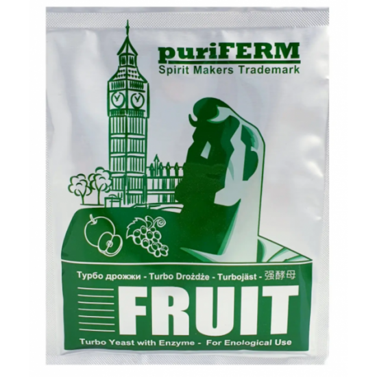  Фруктовые турбо дрожжи Puriferm Fruit 50 г.