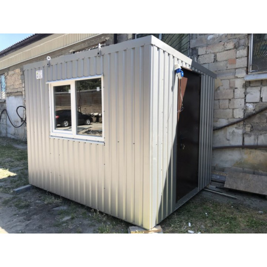 Пост охорони ПРОФМОДУЛЬ 3*2,4 m сірий Пост охорони ПРОФМОДУЛЬ 3*2,4 m сірий