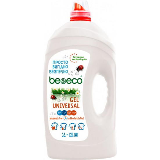 Гель для прання Be&Eco Universal 5.8 л (4820168433597) Гель для прання Be&Eco Universal 5.8 л (4820168433597)