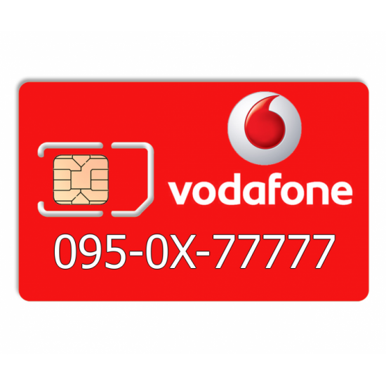 Красивый номер Vodafone 095-0X-77777 Красивый номер Vodafone 095-0X-77777