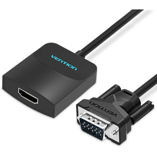Перехідник Vention VGA-HDMI, 0.2 м зі звуком та живленням (ACNBB) (43387992) Перехідник Vention VGA-HDMI, 0.2 м зі звуком та живленням (ACNBB) (43387992)