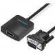 Перехідник Vention VGA-HDMI, 0.2 м зі звуком та живленням (ACNBB) (43387992) Перехідник Vention VGA-HDMI, 0.2 м зі звуком та живленням (ACNBB) (43387992)