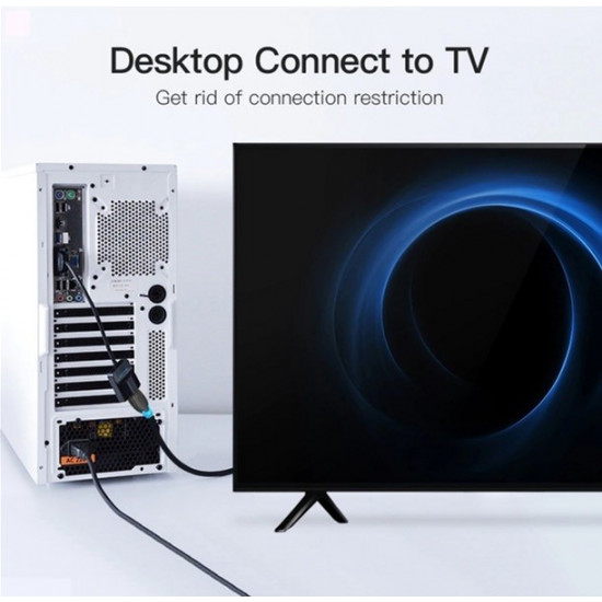 Перехідник Vention VGA-HDMI, 0.2 м зі звуком та живленням (ACNBB) (43387992) Перехідник Vention VGA-HDMI, 0.2 м зі звуком та живленням (ACNBB) (43387992)