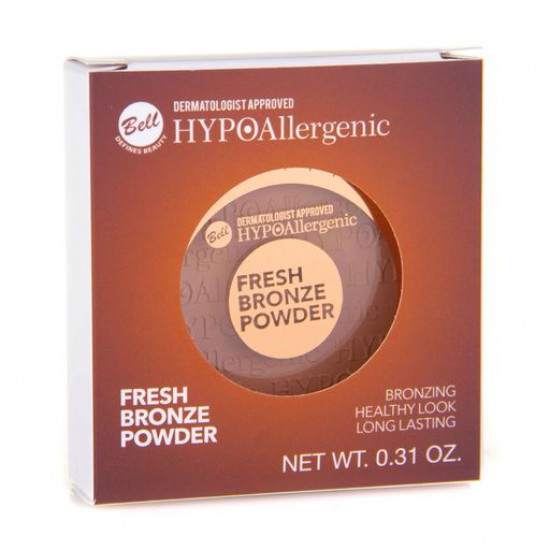 Бронзуюча пудра для обличчя Bell HypoAllergenic Fresh Bronze Powder 01, 9 г Бронзуюча пудра для обличчя Bell HypoAllergenic Fresh Bronze Powder 01, 9 г