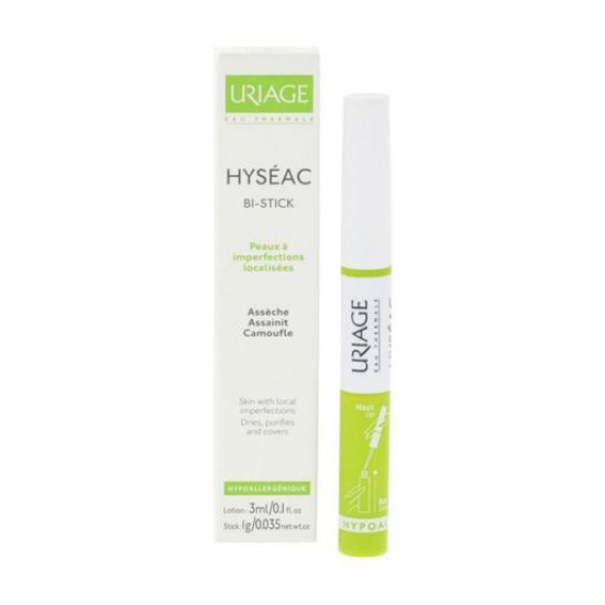 Двойной стик Uriage Hyseac Bi Stick для проблемной кожи, 3 мл
Двойной стик Uriage Hyseac Bi Stick для проблемной кожи, 3 мл
