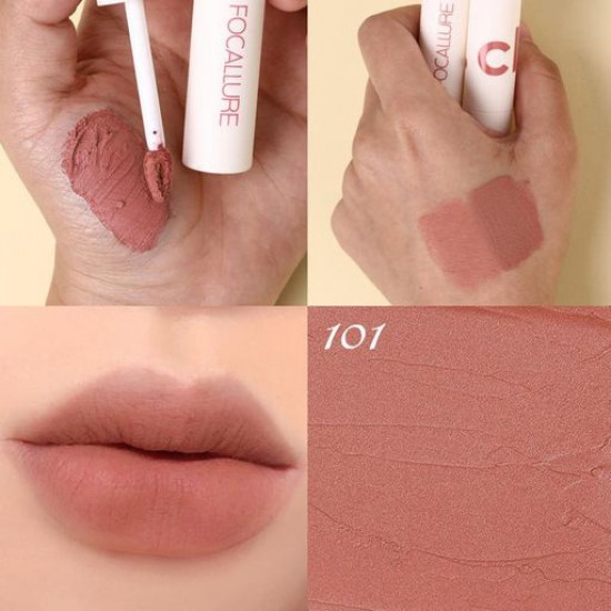 
      Жидкая матовая помада для губ Focallure True Matte Lip Clay 101, 2.5 г
    