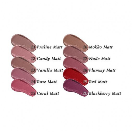 Жидкая матовая помада для губ Вітэкс Luxury Matt Touch 11 Praline Matt, 4 мл
Жидкая матовая помада для губ Вітэкс Luxury Matt Touch 11 Praline Matt, 4 мл