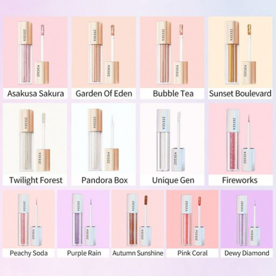 Жидкие тени для век Zeesea Glitter Galaxy Colored Liquid Eyeshadow, 01 Asakusa Sakura
Жидкие тени для век Zeesea Glitter Galaxy Colored Liquid Eyeshadow, 01 Asakusa Sakura